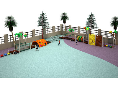Large Childrens Garden Play Area with Climbing Frames PG-003